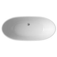 Harrogate 1760x710x775mm Freestanding Bath with Bath Feet