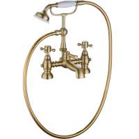 Barbary Bath/Shower Mixer & Shower Kit - Brushed Brass