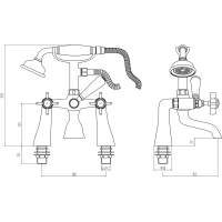 Appleyard Traditional Bath Shower Mixer