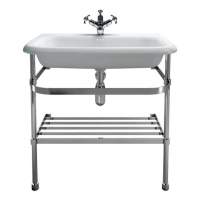 Burlington Natural Stone Basin with Optional Chrome Wash Stand