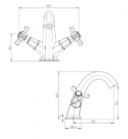 Niagara Albury Chrome Monobloc Basin Mixer Tap