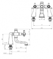 Niagara Edgeware Bath Filler Tap