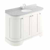 Bayswater 1200mm 4-Door Traditional Basin Cabinet - Pointing White