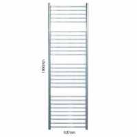 1650 x 520mm Sussex Beacon Stainless Steel Towel Rail - JIS Europe