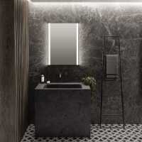 Symphony LED Bluetooth Music Bathroom Mirror 500 x 700mm - Shaver Socket & Demister Pad