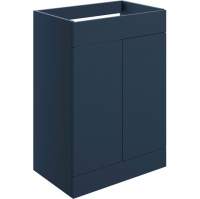 Shetland 590mm Floor Standing 2 Door Basin Unit (No Top) - Matt Deep Blue