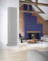 Redroom Azor Chrome Designer Towel Radiator, 1600 x 500mm