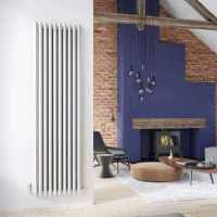 DQ Bosun Single 1800 x 300 White Vertical Radiator