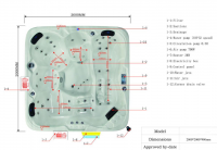 Polaris 6 Seater Outdoor Hot Tub Spa by Jaquar 