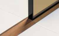 Wet Room 8mm Glass Surface Channel 1200mm - Matt Black