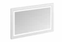 Burlington 120cm x 75cm Matt White Illuminated Framed Mirror