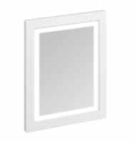 Burlington 60cm x 75cm Matt White Illuminated Framed Mirror