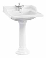 Burlington Classic 50cm Square Basin & Regal Pedestal