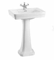 Burlington Contemporary 58cm Basin & Pedestal