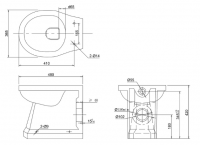 Ankam Rimless Back To Wall Short Projection Toilet & Soft Close Seat