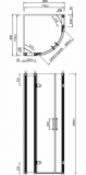 Scudo S8 Single Door 1200 x 900mm Offset Quadrant Shower Enclosure