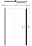 Merlyn Sublime 1200mm Sliding Shower Door Enclosure