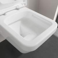 Washington Wall Hung Rimless WC with Soft Close Seat Black - RAK Ceramics