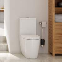 Burlington Close Coupled WC & White Ceramic Cistern with Lever P5 C1