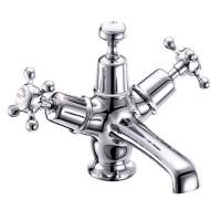 Burlington Claremont Traditional Monobloc Basin Tap Inc Click Waste