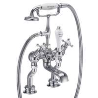 Burlington Birkenhead Traditional Angled Bath Shower Mixer Tap - BI19