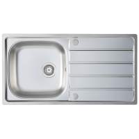 Prima 1.5 Bowl 965 x 500mm Inset Kitchen Sink - Stainless Steel