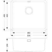 Prima+ 1 Bowl R10 Inset Undermount Kitchen Sink - Stainless Steel