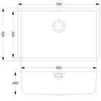 Abode Connekt 1 Bowl & Drainer Inset Kitchen Sink - Stainless Steel