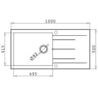 Prima+ Granite 1.5 Bowl Undermount Sink - White