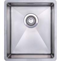 Abode Matrix R0 Square 0.5 Bowl Undermount Kitchen Sink - Stainless Steel 160mm