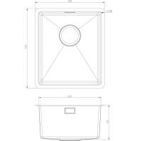 Prima 1 Bowl Large Undermount Kitchen Sink - Stainless Steel