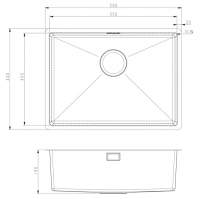 Abode Ixis 1 Bowl & Drainer Inset Kitchen Sink - Stainless Steel