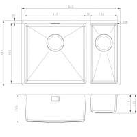 Prima+ Large 1 Bowl R25 Undermount Kitchen Sink - Stainless Steel