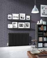 Cove Double Sided 550 x 826mm Designer Radiator White - DQ Heating