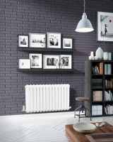 Cove Double Sided 550 x 826mm Designer Radiator White - DQ Heating