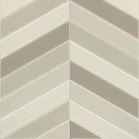 Casual Grey Chevron Patterns Reflect Tile Wall Panels