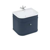 Burlington Chalfont Matt Grey 650mm Single Drawer Traditional Vanity Unit & Basin