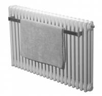 Zehnder Charleston Bar White Radiator (H) 1792 x (W) 486mm with Chrome Towel Rail