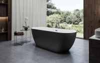 Charlotte Edwards Mayfair Black 1500 x 780mm Modern Freestanding Bath