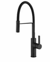 Jeroni Chef Matt Black Pull Out Kitchen Mixer Tap - Francis Pegler Comap