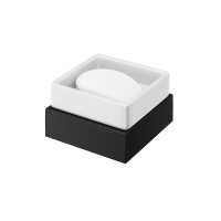 The White Space Soap Basket - Black