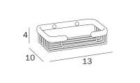 Croydex Premium Large Two Tier Corner Shower Caddy - 385 x 310 x 205mm - Rust Free  