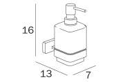 VitrA Arkitekta Liquid Dispenser Wall Mounted 44370 