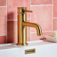 Core Freestanding Bath Shower Mixer Brushed Brass