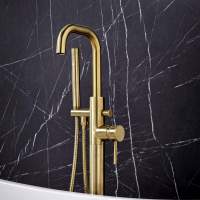 Core Wall Mounted Basin Tap Brushed Brass