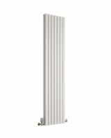 DQ Cove Double Sided 1800 x 413 White Vertical Radiator