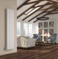 DQ Vulcano Single 1771 x 520 White Vertical Radiator