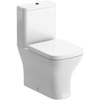 Crest Close Coupled Fully Shrouded WC & Wrapover Soft Close Seat