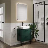 HiB Cassini Curve 140 Illuminated Bathroom Mirror