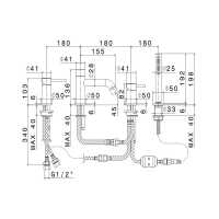 Abacus Plan Freestanding Bath Shower Mixer Tap - Matt Black